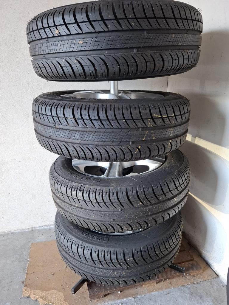 MICHELIN Energy Saver zomerbanden op aluminium MAK velgen, Auto-onderdelen, Banden en Velgen, Ophalen, 14 inch, Gebruikt, 175 mm