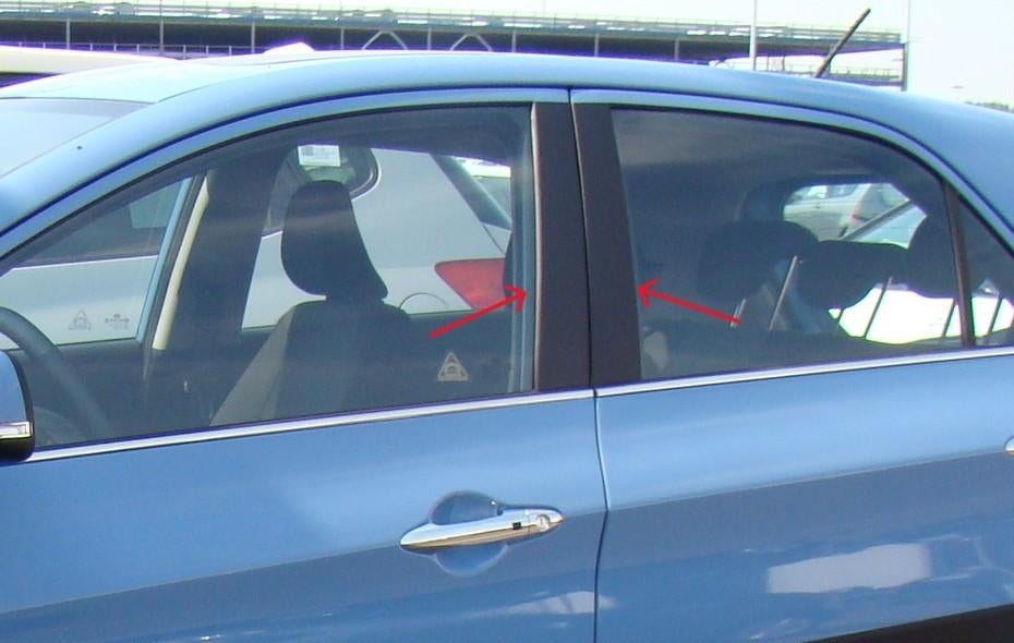 B-stijl folie Kia Picanto 2011-2016 zwart, Auto diversen, Auto-accessoires, Nieuw, Ophalen of Verzenden