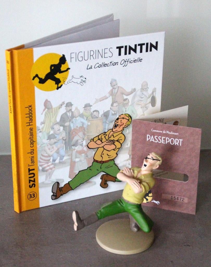 Moulinsart figurine n 33 Szut Tintin Hergé Kuifje, Verzamelen, Stripfiguren, Verzenden, Kuifje, Zo goed als nieuw, Beeldje of Figuurtje