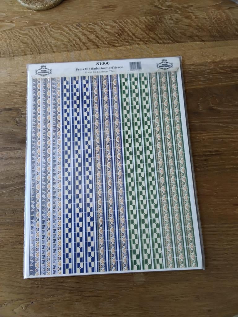 Kartonnen sierranden 1:12, Ophalen of Verzenden, Nieuw, Poppenhuis