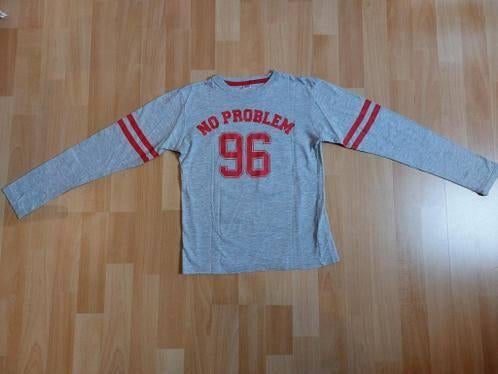 Grijs longsleeve, Ophalen of Verzenden, Zo goed als nieuw, Jongen, Shirt of Longsleeve