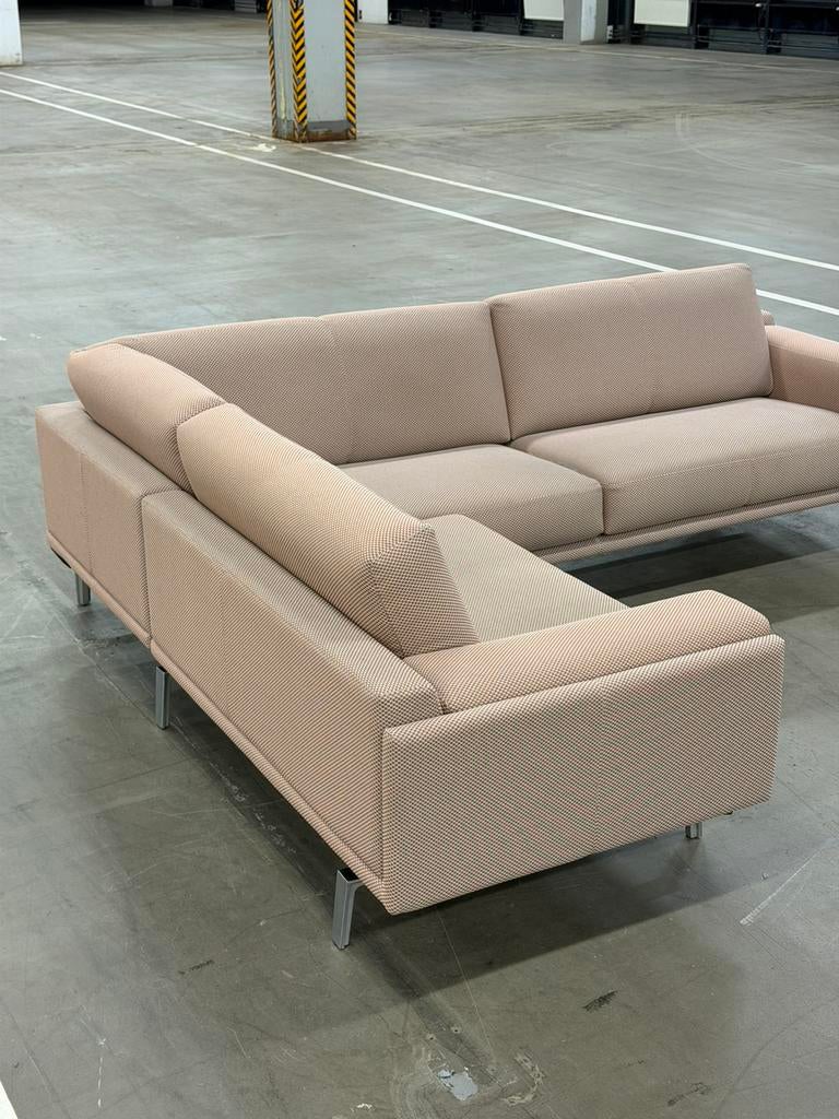 Leolux Bellice Hoekbank | Gemêleerd | NIEUWSTAAT + Garantie, 250 tot 300 cm, Overige materialen, Hoekbank, Ophalen of Verzenden