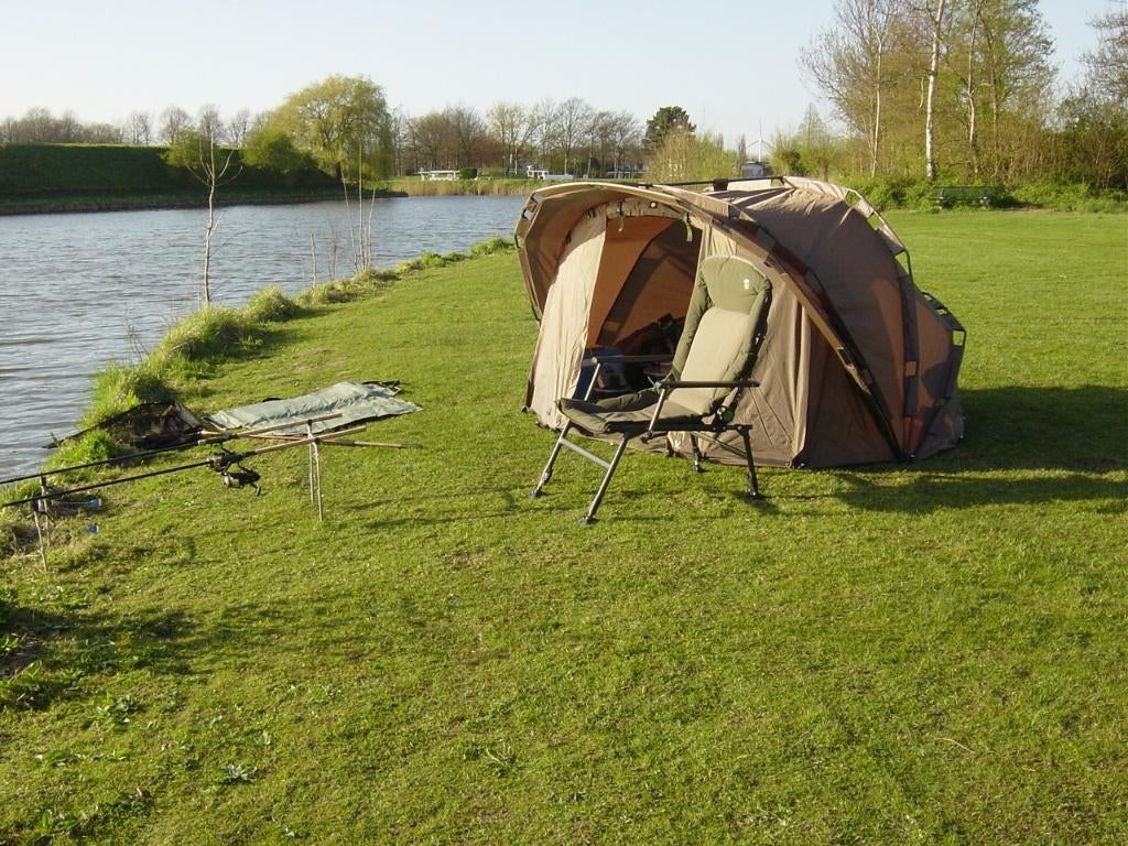 JRC STI-RS 10,000 bivvy tent 5 season slaapzak en stretcher, Ophalen, Zo goed als nieuw, Complete set