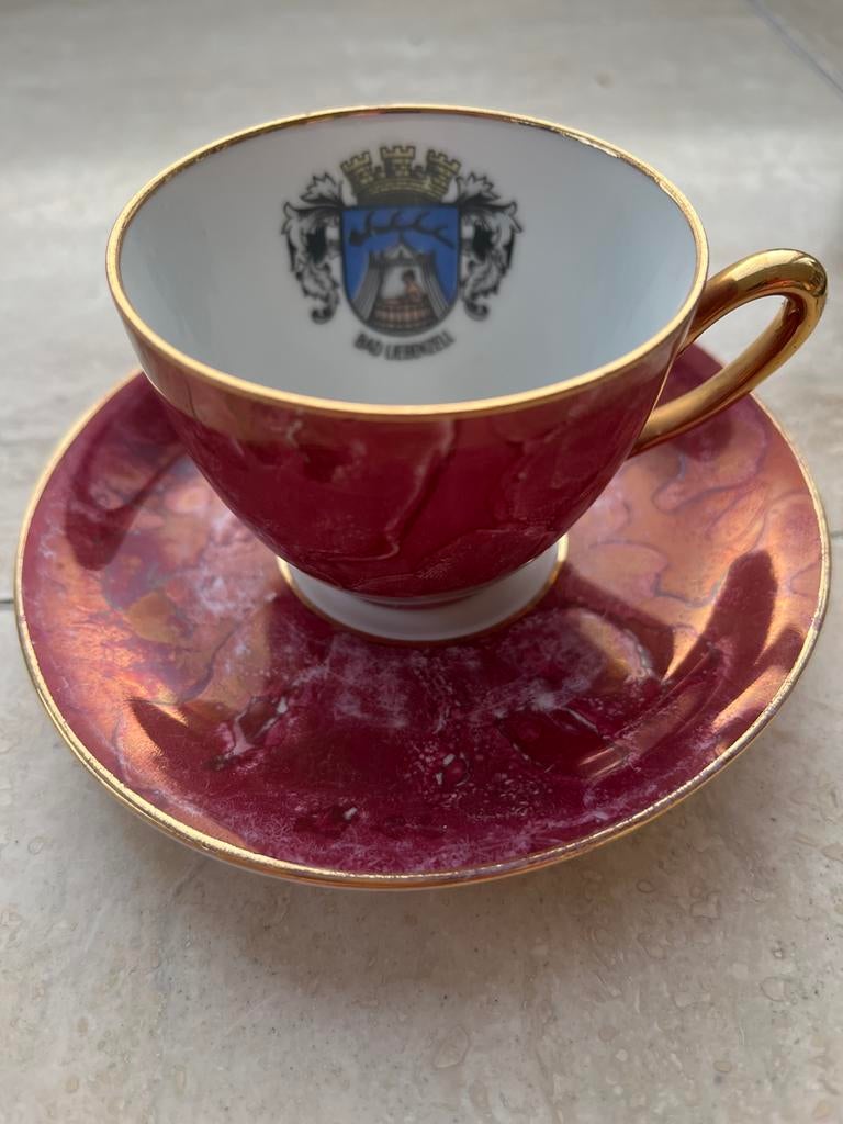 Vintage Eschenbach Bavaria kop en 2 schotels Bad Liebenzell, Ophalen of Verzenden