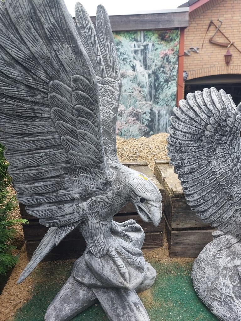 Groot Adelaarsbeeld van Steen - Tuindecoratie, Ophalen, Nieuw, Beton, Dierenbeeld