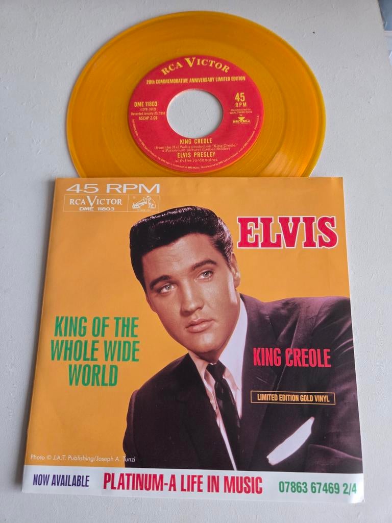 Elvis Presley  , single  - King Creole., Ophalen of Verzenden, Zo goed als nieuw, Pop