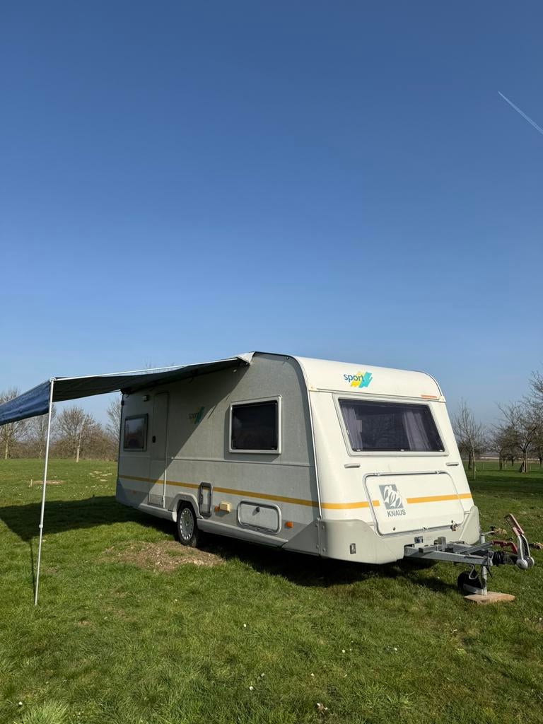 Knaus Sport 510 TK + aanbouwluifel + volledig tentenset, Rondzit, Vast bed, Particulier, 6 tot 7 meter