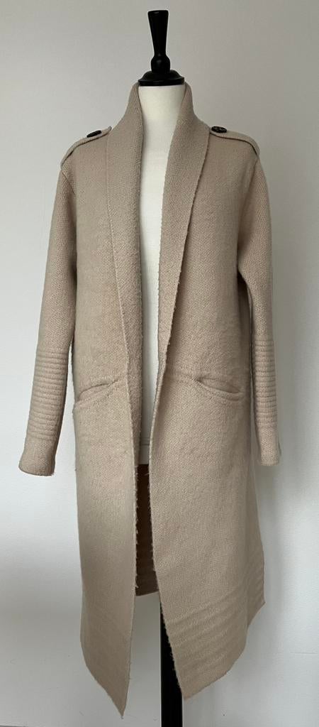 Unika gebreid beige lang vest maat 40, Kleding | Dames, Maat 38/40 (M), Unika, Beige, Ophalen of Verzenden