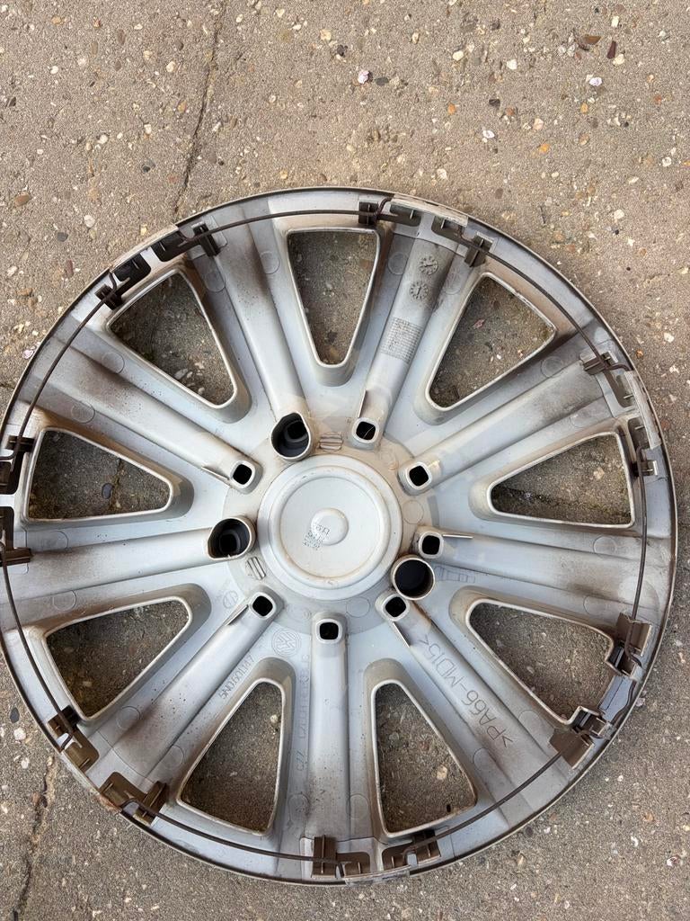 VW wieldoppen 4x - Origineel Volkswagen, Auto diversen, Wieldoppen, Gebruikt, Ophalen of Verzenden