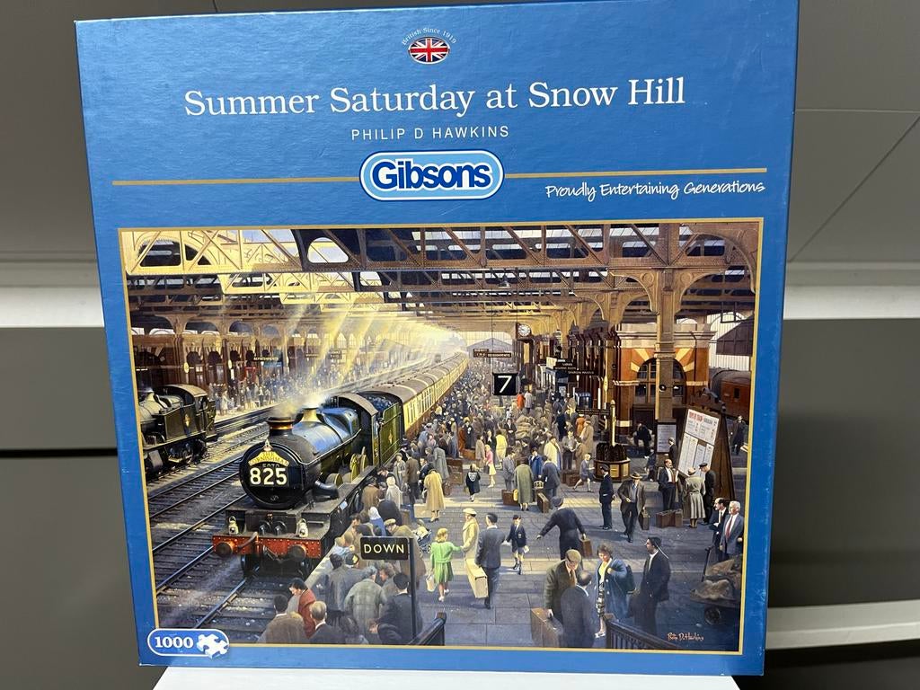 Zonnige Legpuzzel 1000 stukjes - Summer Saturday at Snow Hil, Ophalen, 500 t/m 1500 stukjes, Gebruikt, Legpuzzel