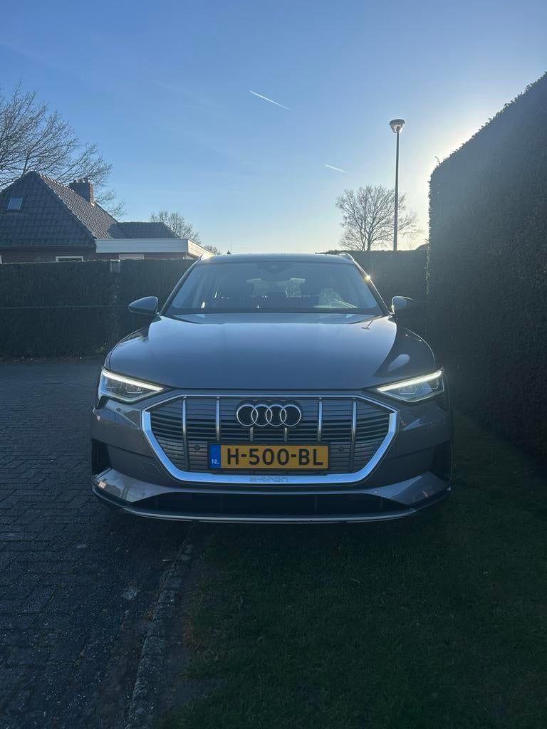 Audi e-tron 50 Quattro 313pk 2019 Grijs, Auto's, Automaat, 1800 kg, 124 €/maand, Origineel Nederlands