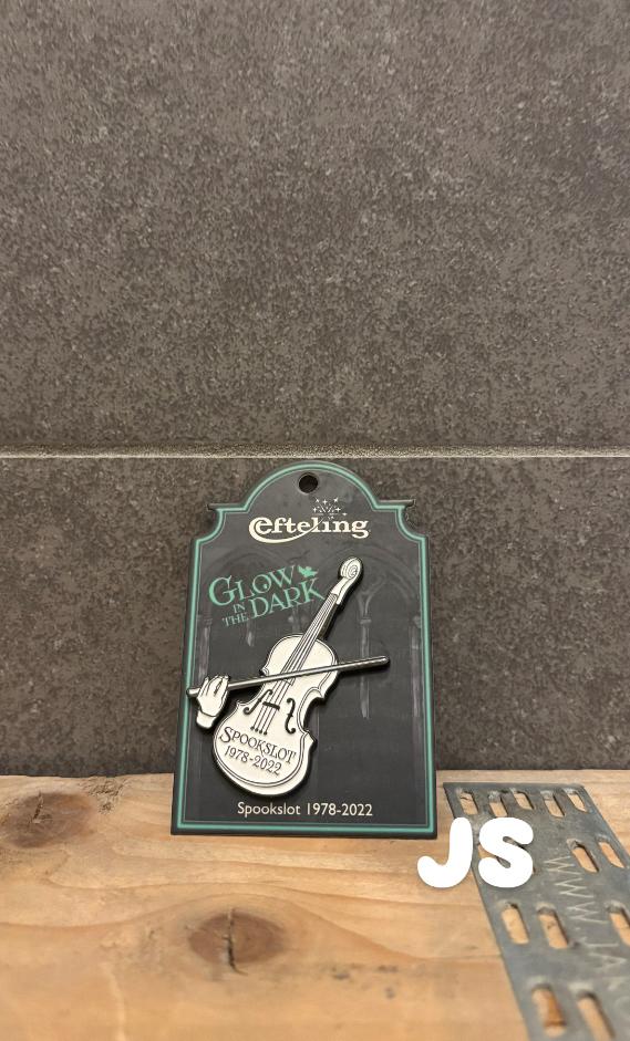 Efteling pin Spookslot viool, Verzamelen, Efteling, Ophalen of Verzenden, Nieuw, Button of Speldje