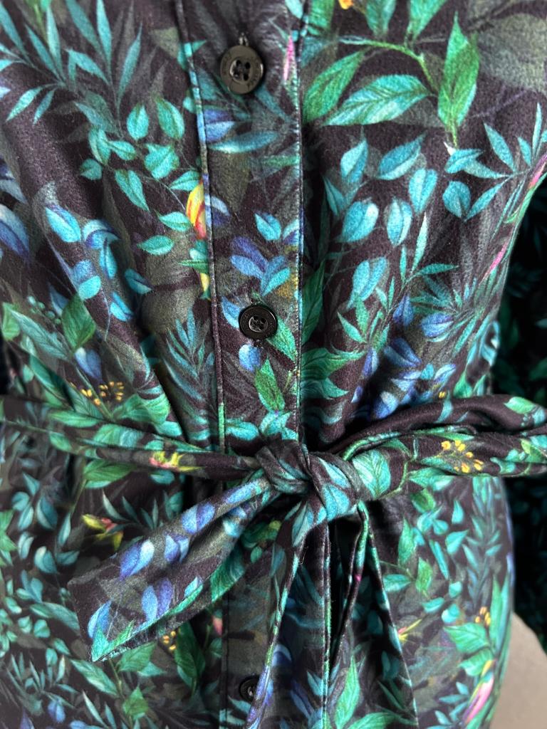 Smashed lemon maat XXL tropische blouse jurk 1932, Blauw, Maat 46/48 (XL) of groter, Ophalen of Verzenden, Zo goed als nieuw