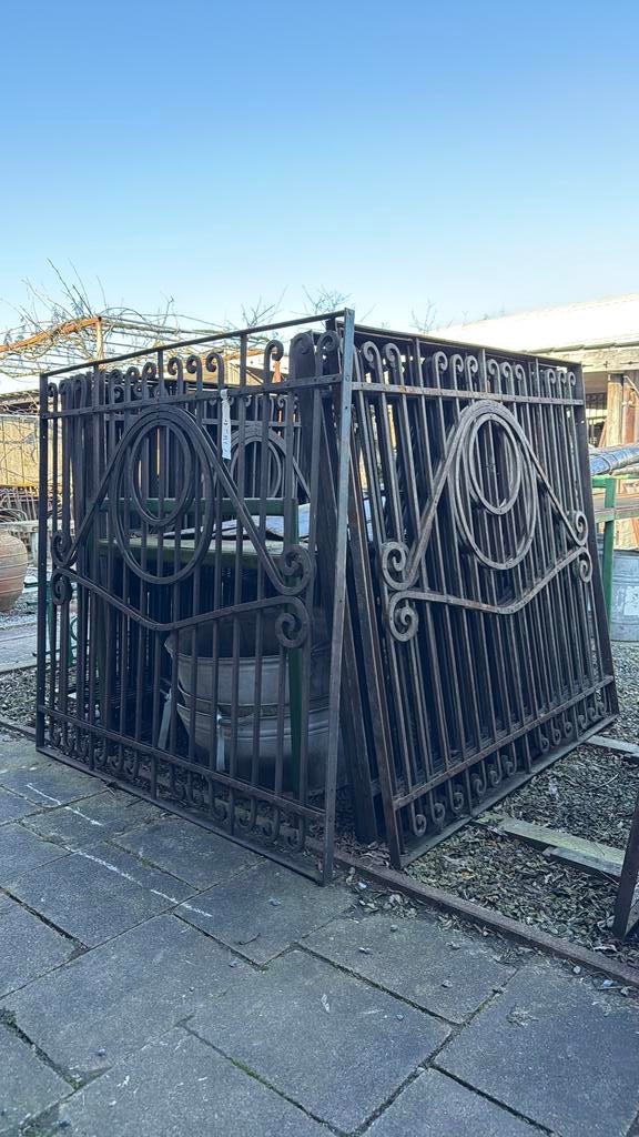Antieke originele hekwerken, Tuin en Terras, Tuinhekken en Hekwerk, Gebruikt, Sierhekwerk, IJzer, Ophalen of Verzenden