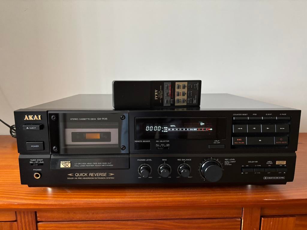 Akai high end cassettedeck, Audio, Tv en Foto, Cassettedecks, Ophalen of Verzenden, Akai, Auto-reverse