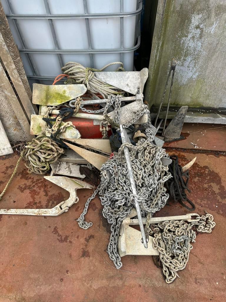 Diverse kleine boot ankers, Ophalen, Gebruikt, Ankeren en Afmeren, Zeilboot of Motorboot