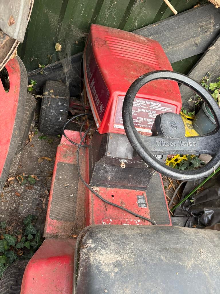 Zitmaaier, Ophalen, Gebruikt, Elektrische starter, Benzine-grasmaaier