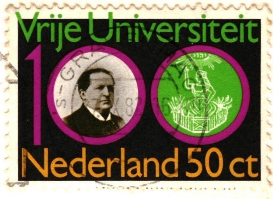 991432 Delft _Gelopen met mooie zegel Vrije Universiteit 100, Ophalen of Verzenden, 1980 tot heden, Gelopen, Zuid-Holland