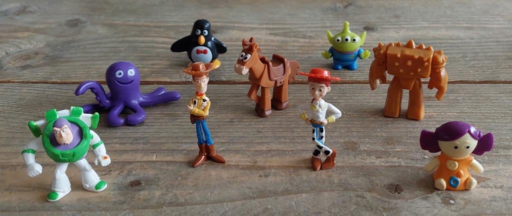 Toy Story figuurtjes, o.a. Woody en Buzz Lightyear, Verzamelen, Disney, Ophalen of Verzenden, Overige figuren, Zo goed als nieuw