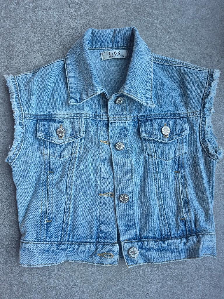 Leuk spijker gilet, Gebruikt, Trui of Vest, Ophalen of Verzenden, Meisje