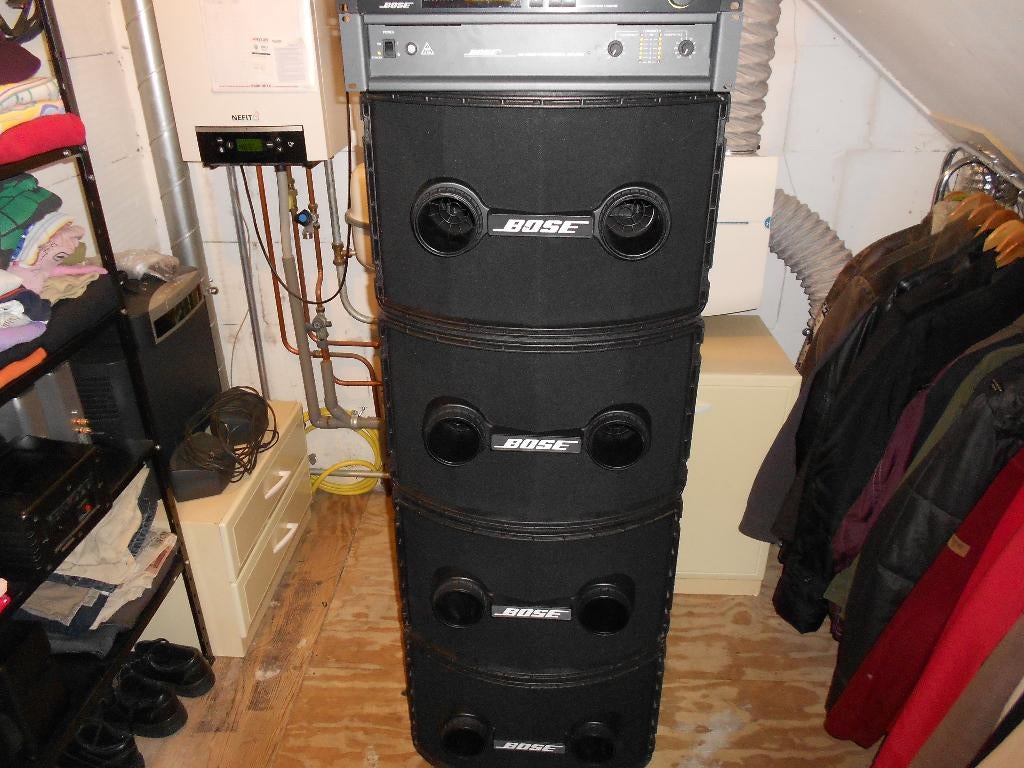 4x bose 802(2) 1x bose panaray controller en n 1600mk 6, Ophalen, Refurbished, Bose, 120 watt of meer