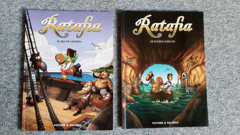 2 Stripboeken Ratafia - deel 1 en 2, Meerdere stripboeken, Ophalen, Gelezen
