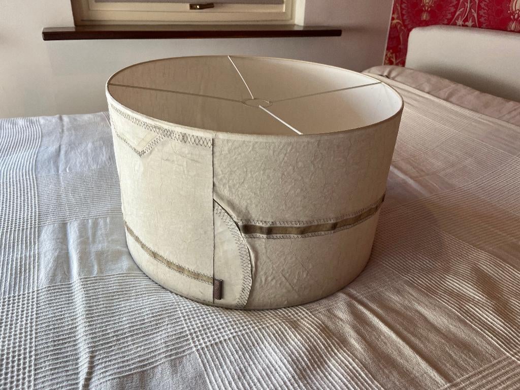 Unieke hanglamp - van oude zeilen - ø50 cm, Ophalen, Overige materialen, Gebruikt, Maritiem, zeildoek