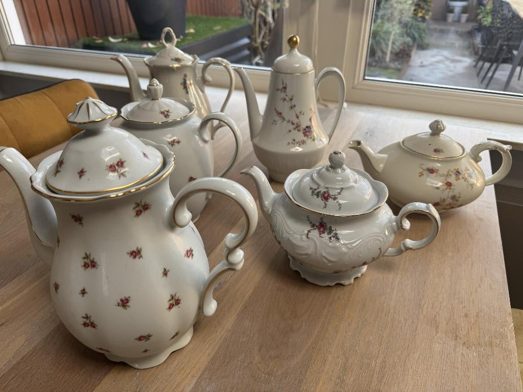 Antiek servies voor high-tea, workshop of kerstdiner, Ophalen of Verzenden