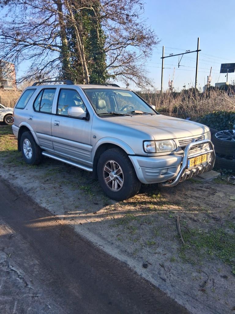 Opel Frontera 2.2 16V Wagon 2004 Grijs, Auto's, 136 pk, 1699 kg, 4 cilinders, Leder en Stof