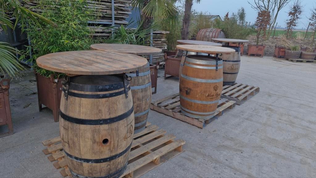 Statafels in de OPRUIMING ex - verhuur  wijnvat statafel, Ophalen of Verzenden, Gebruikt