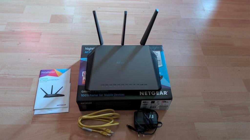 Netgear Nighthawk AC1900 Smart WiFi Router R7000, Ophalen of Verzenden, Gebruikt, Router, Netgear