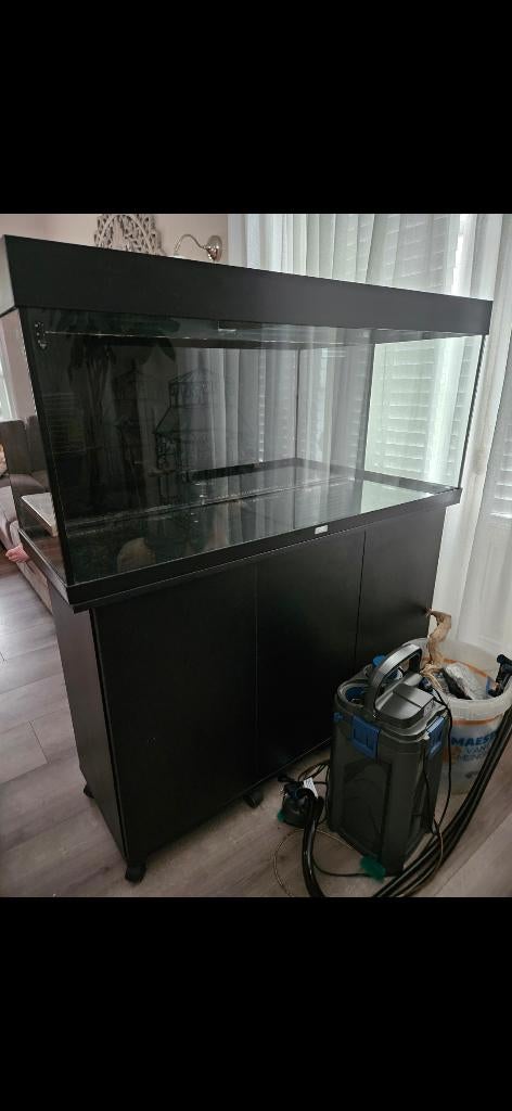 Juwel Rio 240 met Oase biomaster thermo 600, Dieren en Toebehoren, Vissen | Aquaria en Toebehoren, Ophalen, Gebruikt, Inclusief deksel
