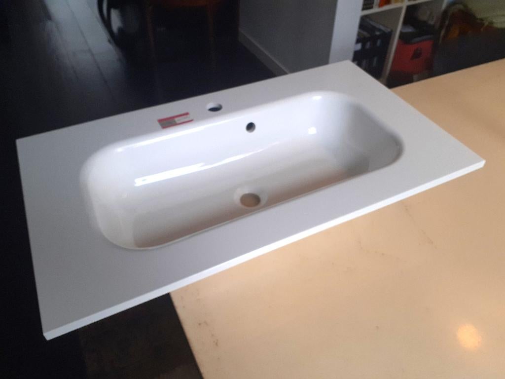 Tiger meubel- wastafel inbouw | 80x45cm | NIEUW, Huis en Inrichting, Badkamer | Badkamermeubels, Nieuw, Wasbak of Wastafel, Minder dan 100 cm