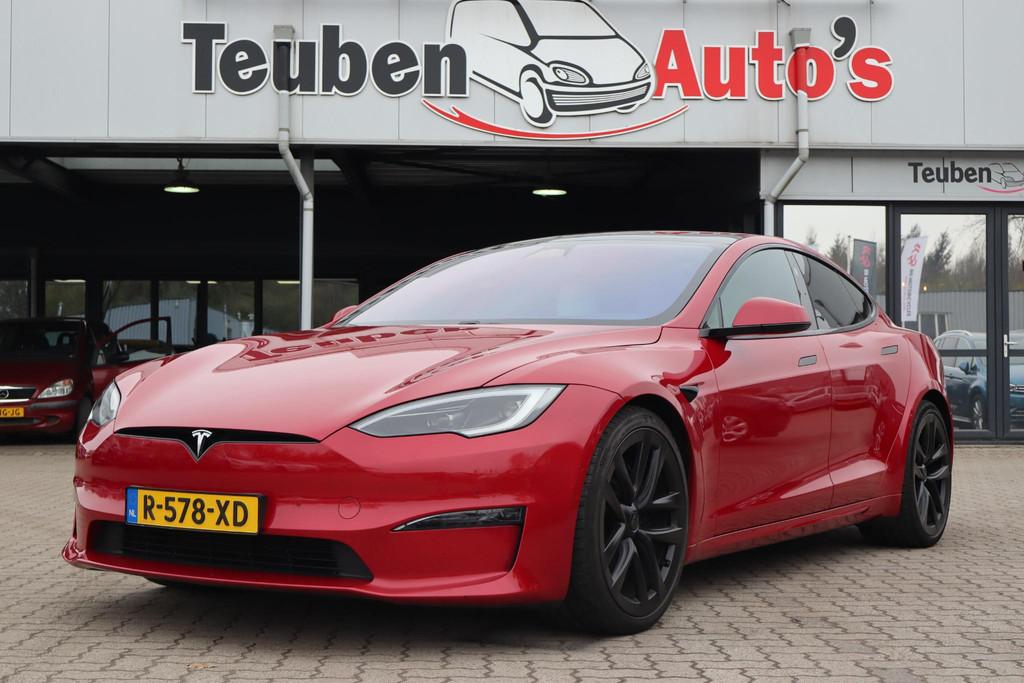 Tesla Model S Plaid+ | 1100 PK | Autopilot | Warmtepomp, Adaptive Cruise Control, 110 €/maand, Model S, Vierwielaandrijving