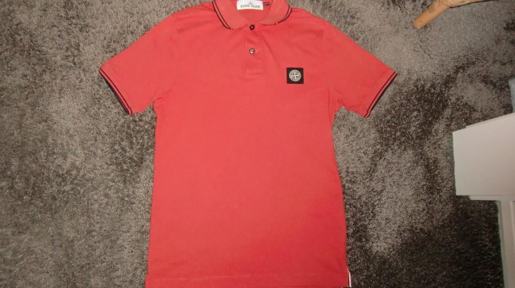 Polo  Stone Island  maat S, Kleding | Heren, Ophalen of Verzenden, Stone Island, Gedragen, Rood