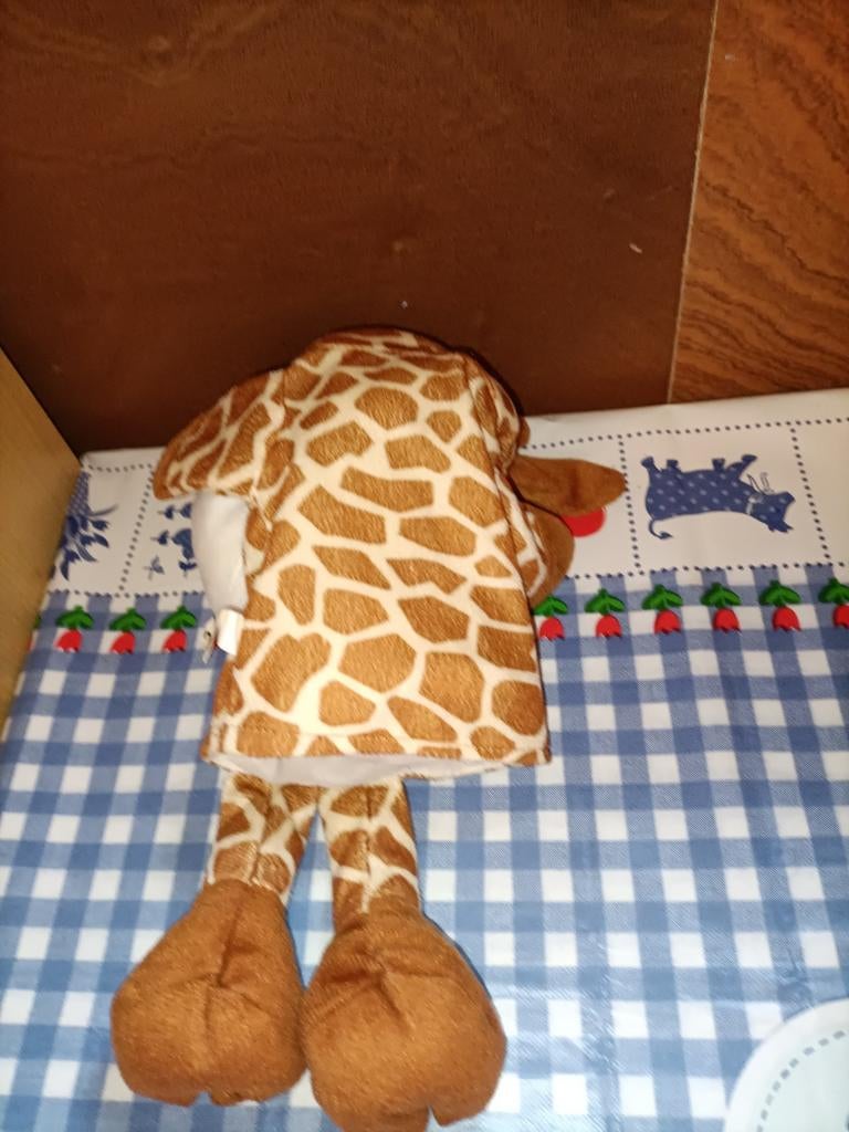Giraffe handpop 38 cm groot Toi-toys, Ophalen of Verzenden, Zo goed als nieuw, Overige typen