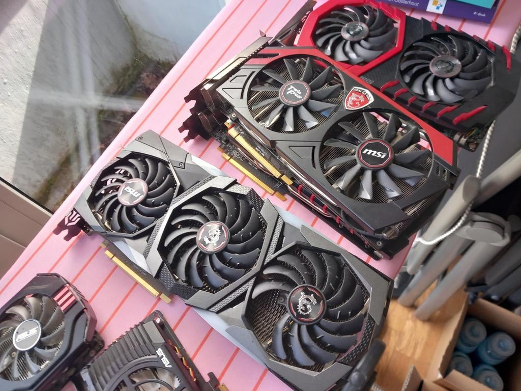 Veel diverse computeronderdelen, Computers en Software, Videokaarten, Ophalen, Gebruikt, GDDR5, PCI-Express 3