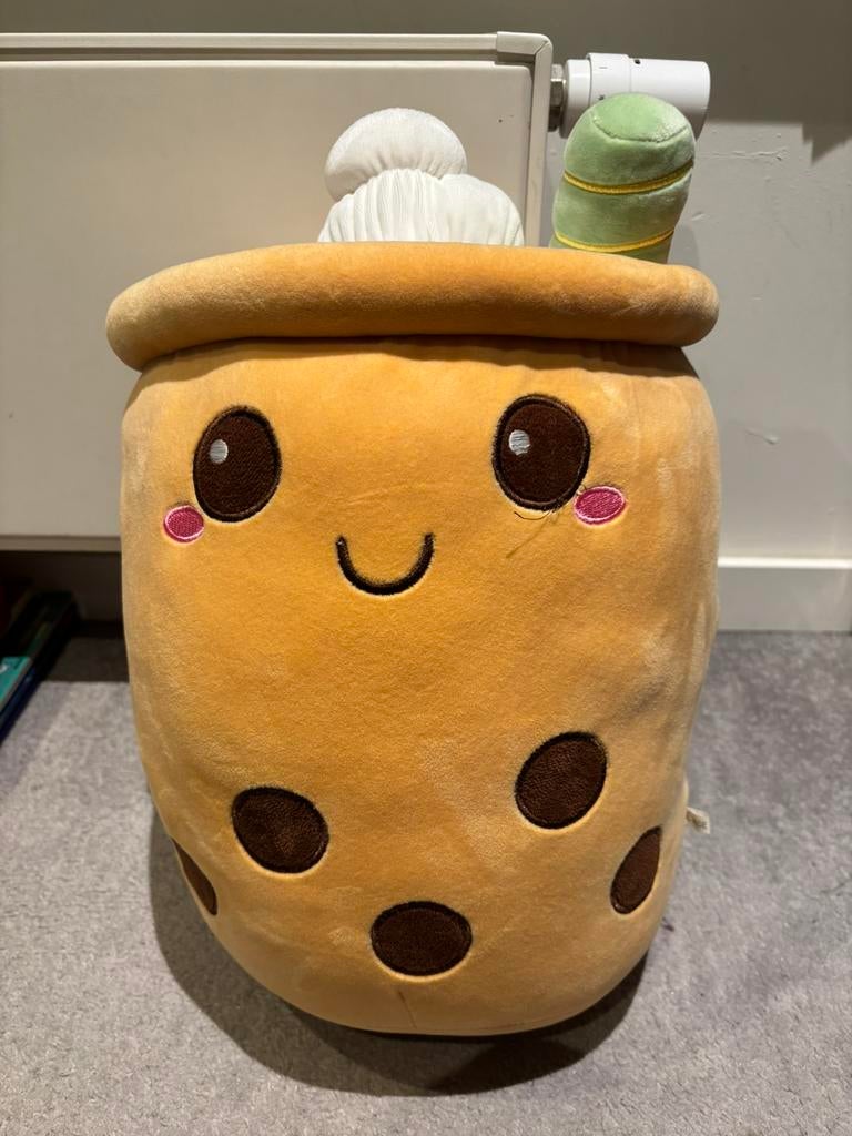 Bubble tea knuffel groot, Ophalen of Verzenden, Zo goed als nieuw, Overige typen