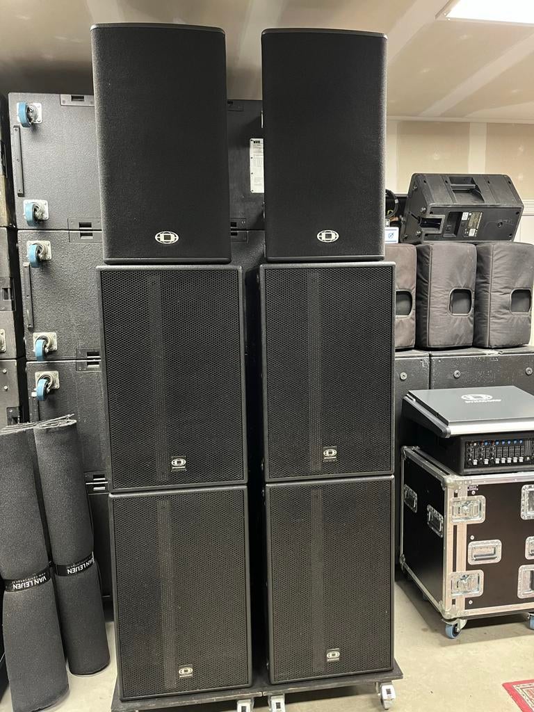 Dynacord VariLine VL152 met 4xSUB18 PA set optie H5000 H2500, Overige typen, Zo goed als nieuw, Dynacord, Dynacord