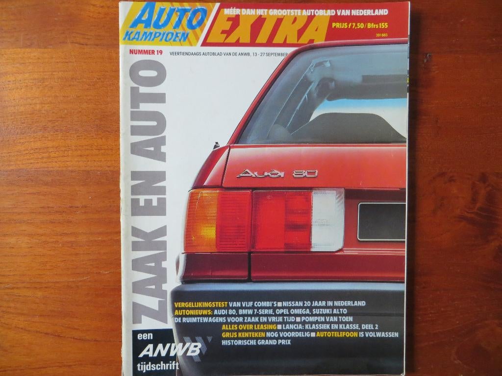 Autokampioen 19 1986 Omega, Alto, 80, 7-serie, combi's, Ophalen of Verzenden, Nieuw, Opel