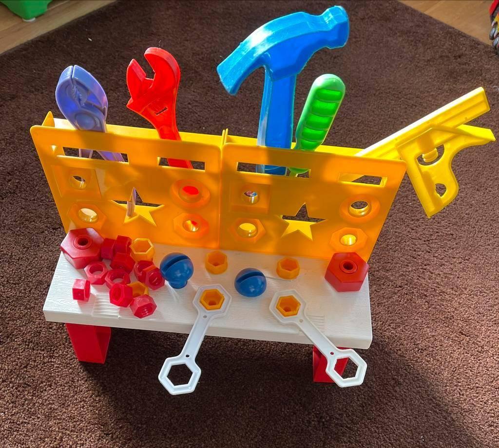 Gereedsschap vintage speelgoed hamer tang schroeven bolten, Ophalen of Verzenden, Zo goed als nieuw