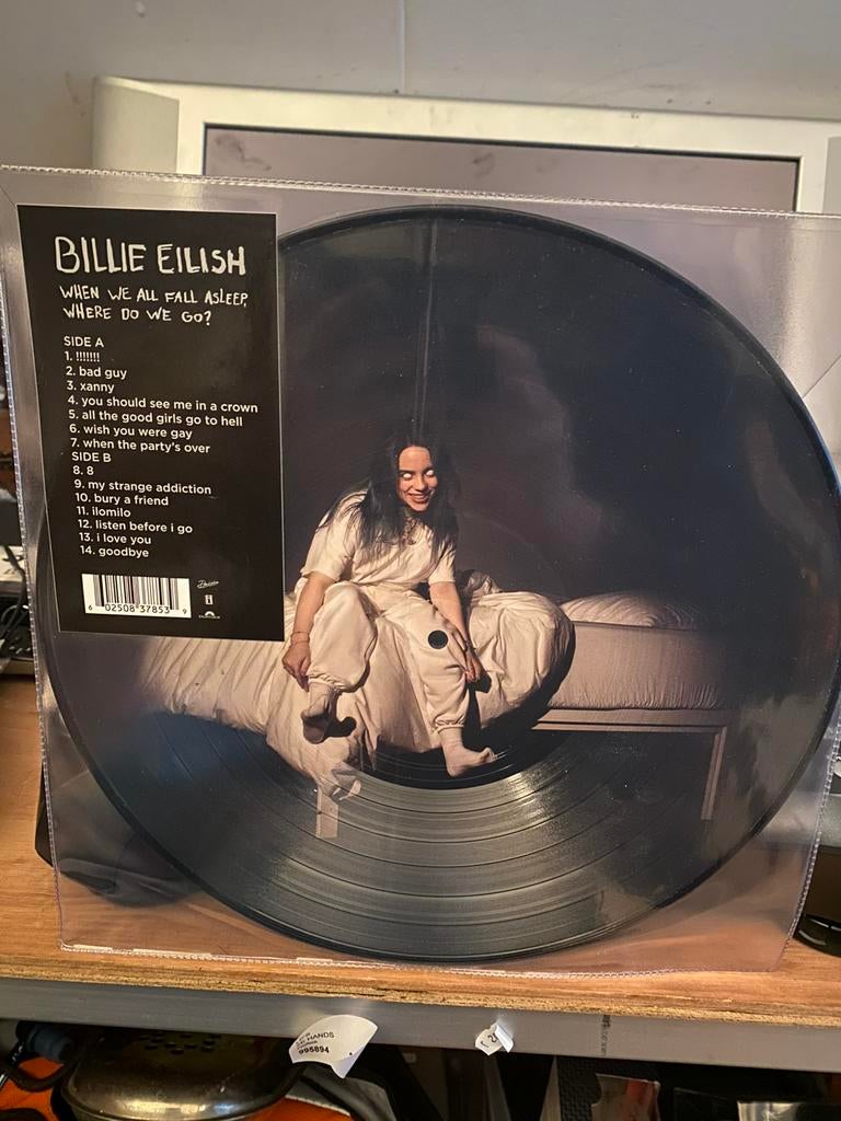 Billie eilish when we all fall asleep picture disc 2019, Ophalen, Zo goed als nieuw, 12 inch