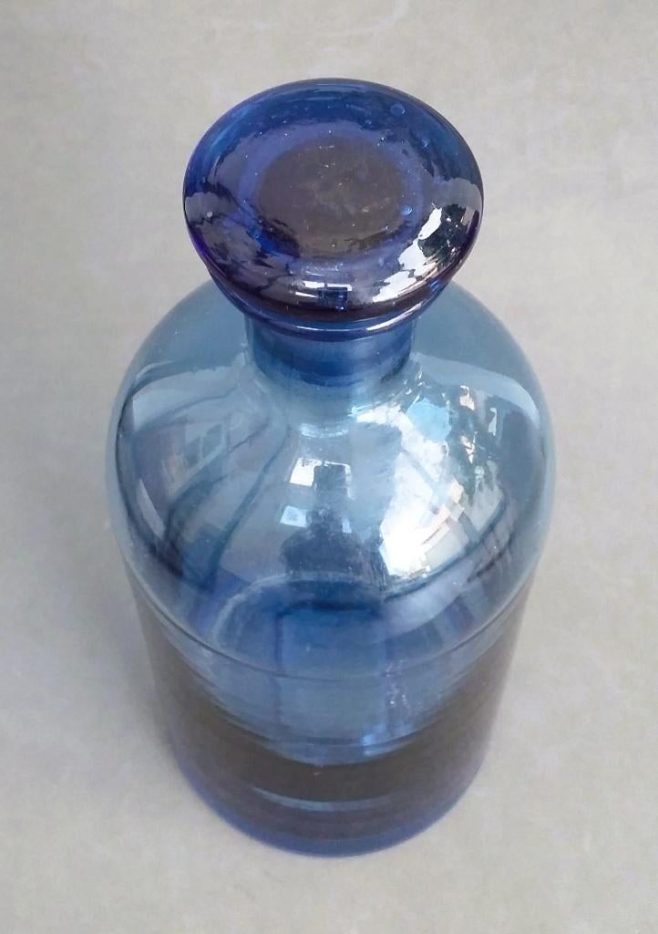 Om1875-1900 Apotheek Fles Medicijnfles Giffles Arts Huisarts, Antiek en Kunst, Antiek | Glas en Kristal, Ophalen of Verzenden