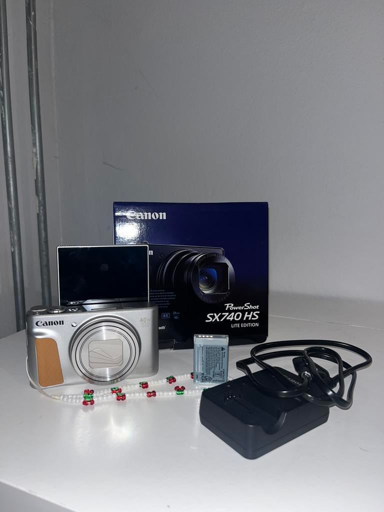 Canon PowerShot SX740HS Lite Zilver, Audio, Tv en Foto, Fotocamera's Digitaal, 20 Megapixel, Canon, Compact, Ophalen of Verzenden