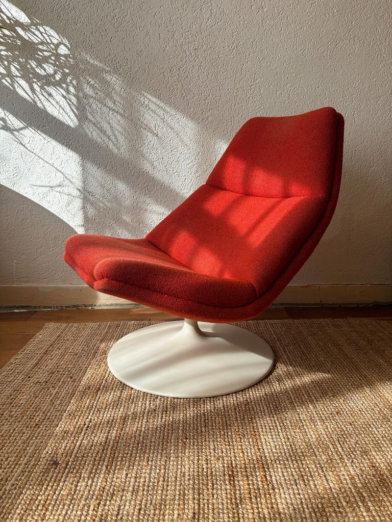 Artifort f511 fauteuil, Gebruikt, 75 tot 100 cm, Stof, 50 tot 75 cm