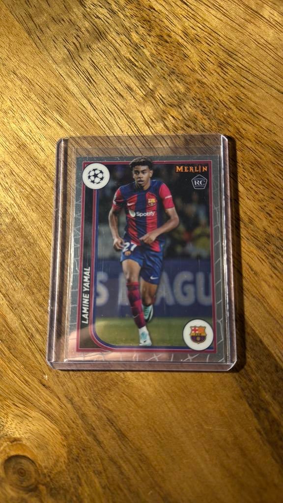 Lamine Yamal RC Topps Merlin, Ophalen of Verzenden, Zo goed als nieuw, Plaatje