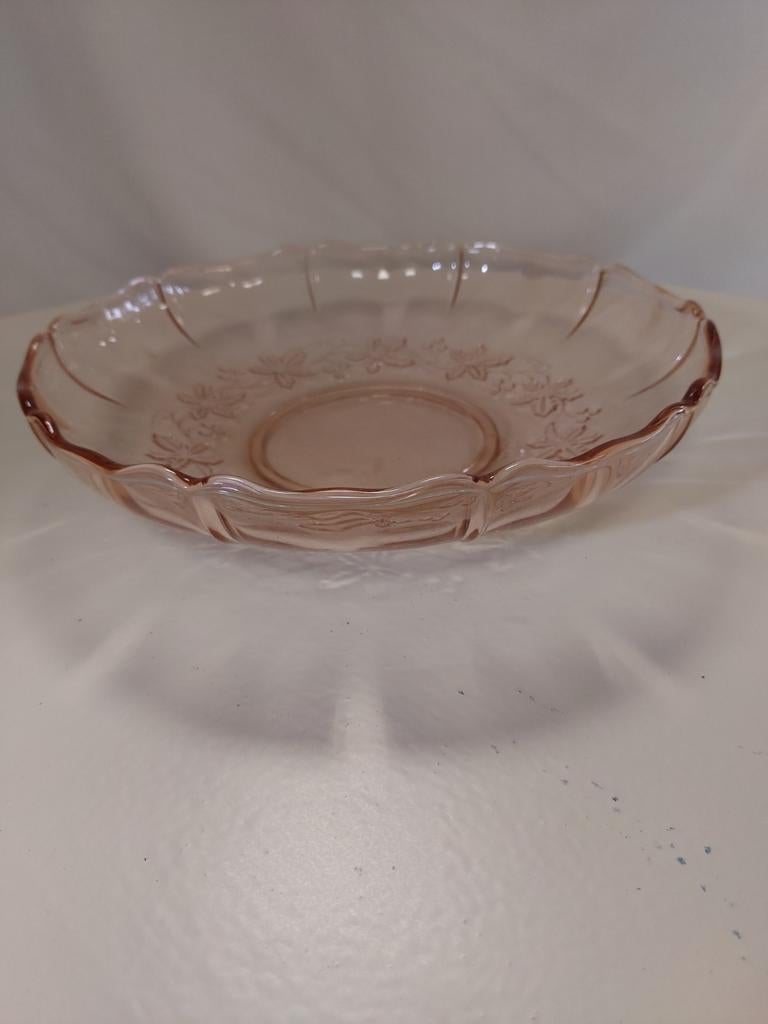 Vintage schaal van glas, Ophalen of Verzenden