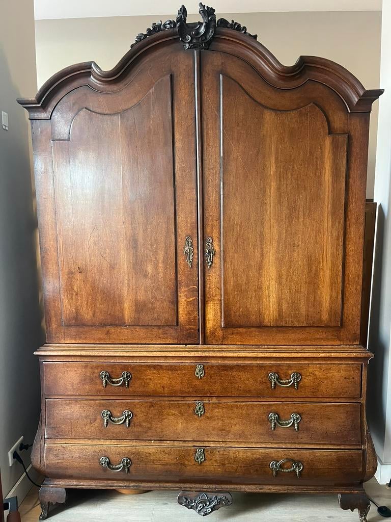 Antieke Kabinet kast eind jaren 1800, Antiek en Kunst, Antiek | Meubels | Kasten, Ophalen of Verzenden