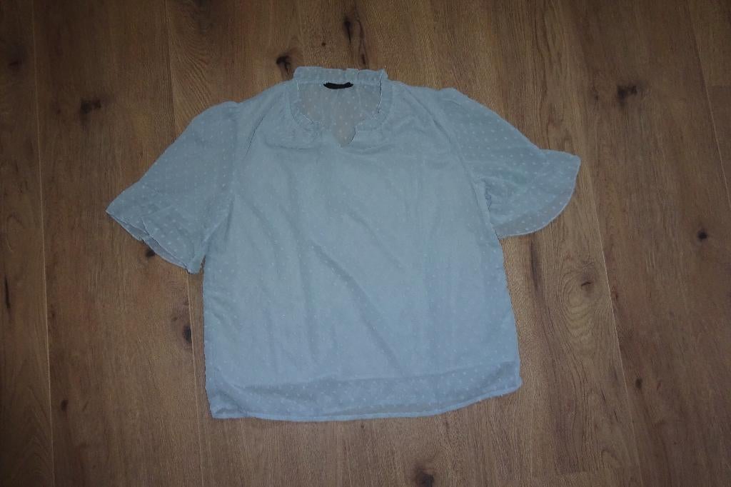 Lichtblauwe blouse mt L, nieuw, Ophalen of Verzenden, Nieuw, Maat 42/44 (L), Blauw