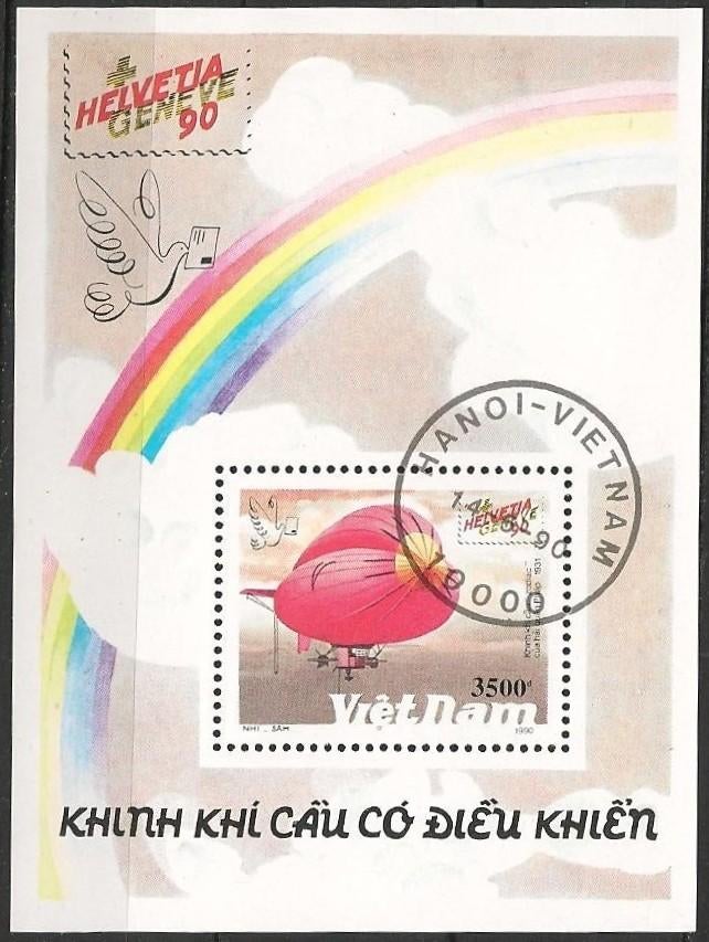 Vietnam blok O. ADV. no.112 IJ., Verzenden, Gestempeld, Zuidoost-Azië